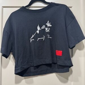 CHNGE 100% Organic Cotton Embroidered Crop Tee